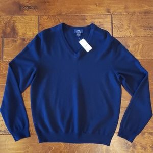 Brooks Brothers Navy Wool Pullover Sweater